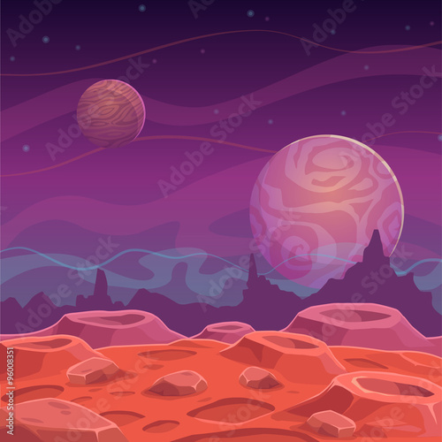 Fantasy alien landscape