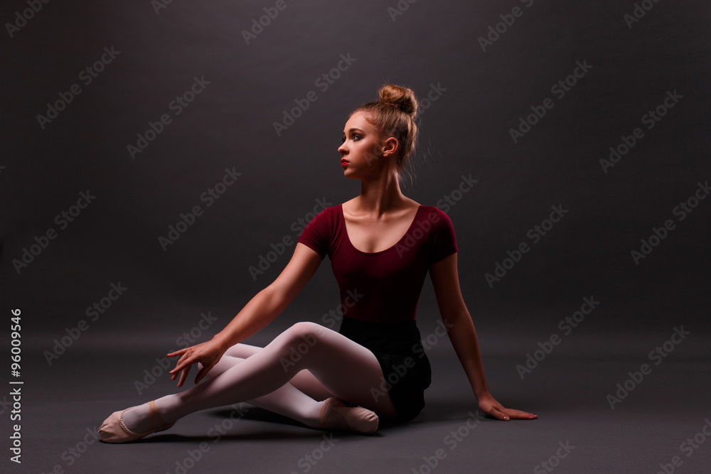 Ballerina dancing in the studio Ballerina dancing in the studio