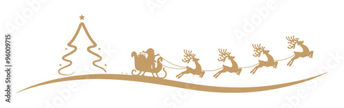 christmas ornaments hanging gold isolated background