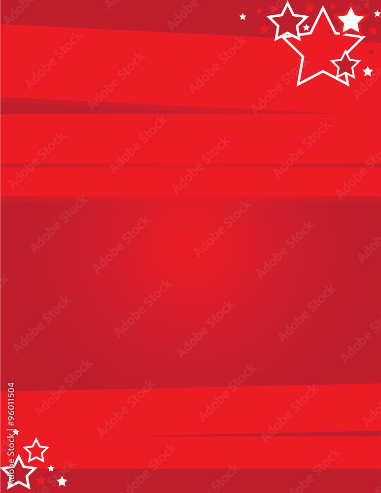 Obraz premium Red Event Flyer