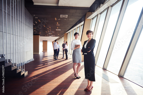 business people group, females as team leaders