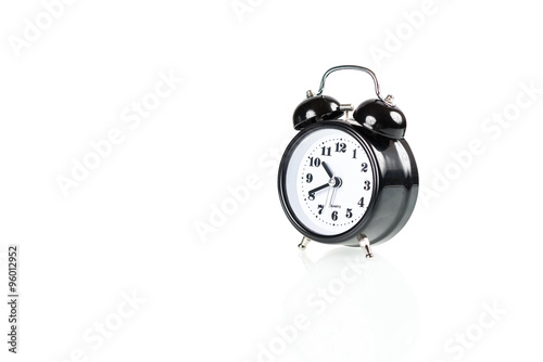 Black alarm clock