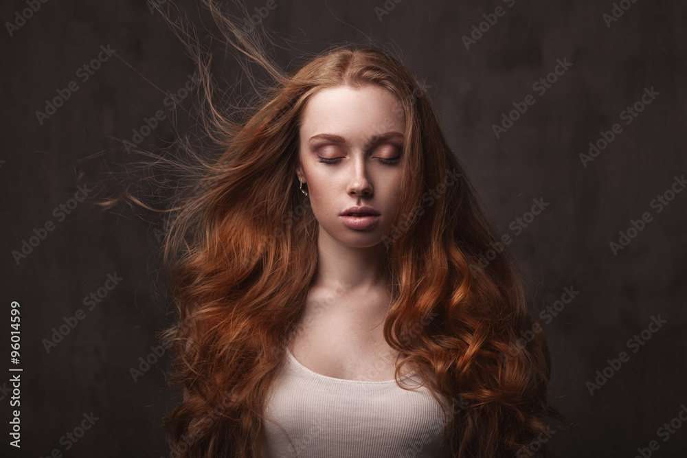 Beautiful face of young adult woman Beautiful face of young adult woman