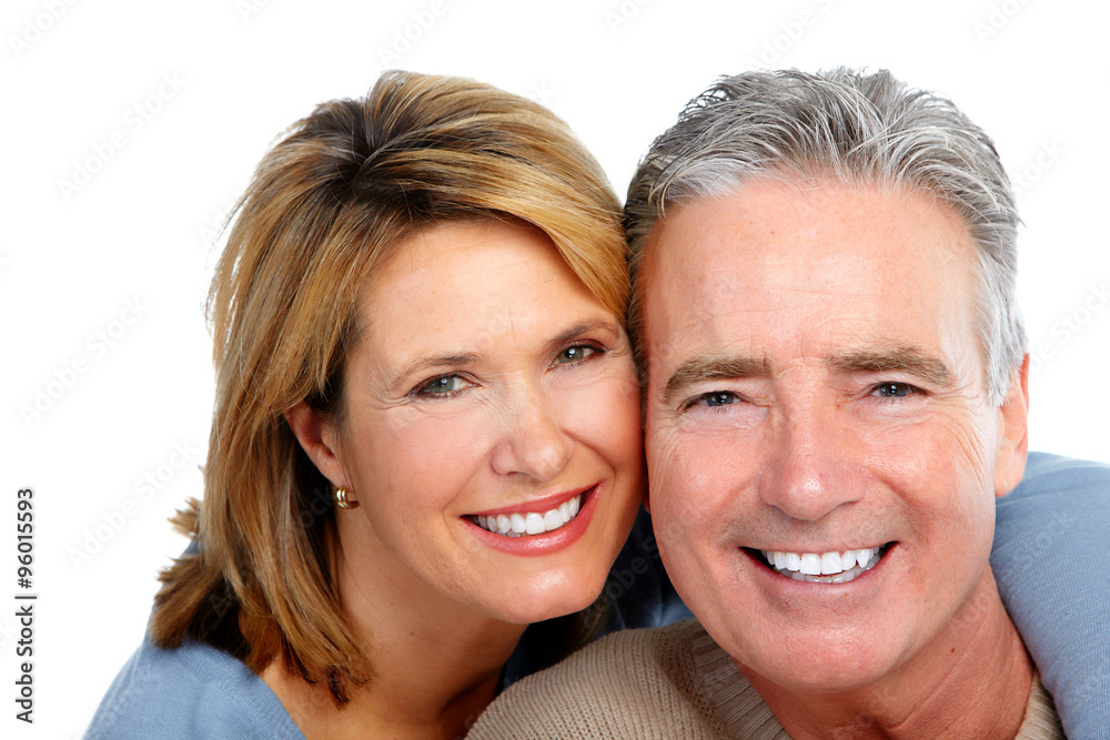 Happy laughing elderly couple. Happy laughing elderly couple.