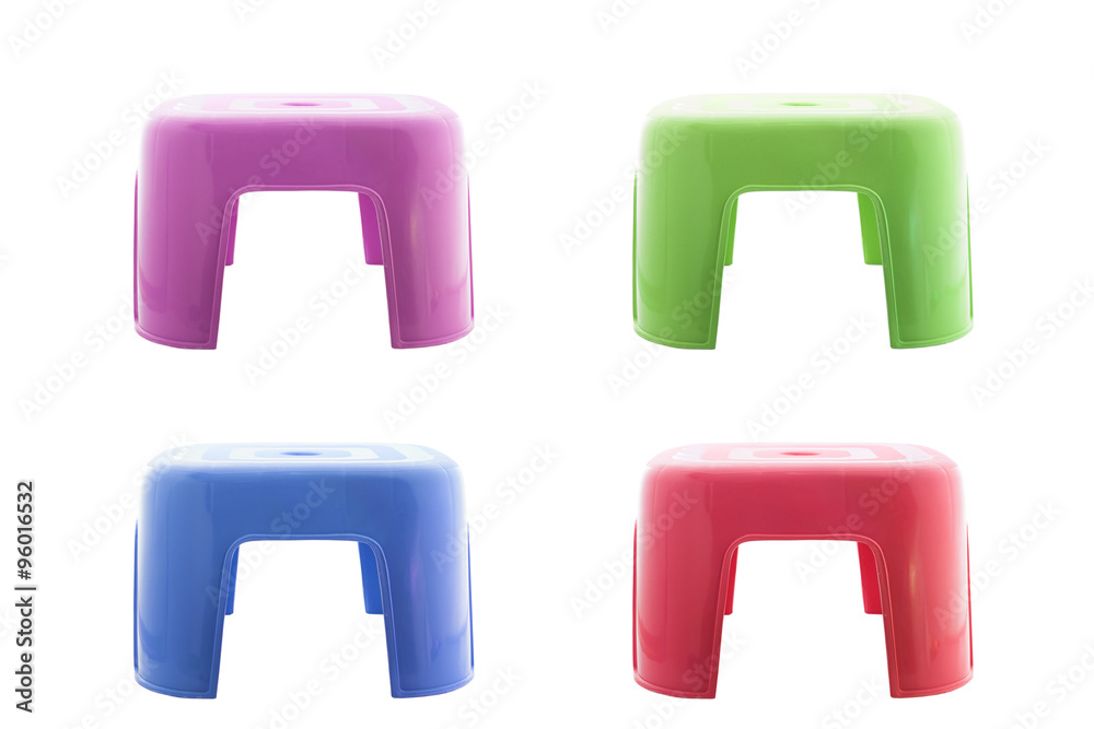 plastic small chair on isolated white background.with clipping plastic small chair on isolated white background.with clipping