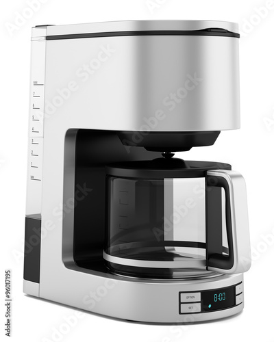drip coffee machine isolated on white background Fototapeta