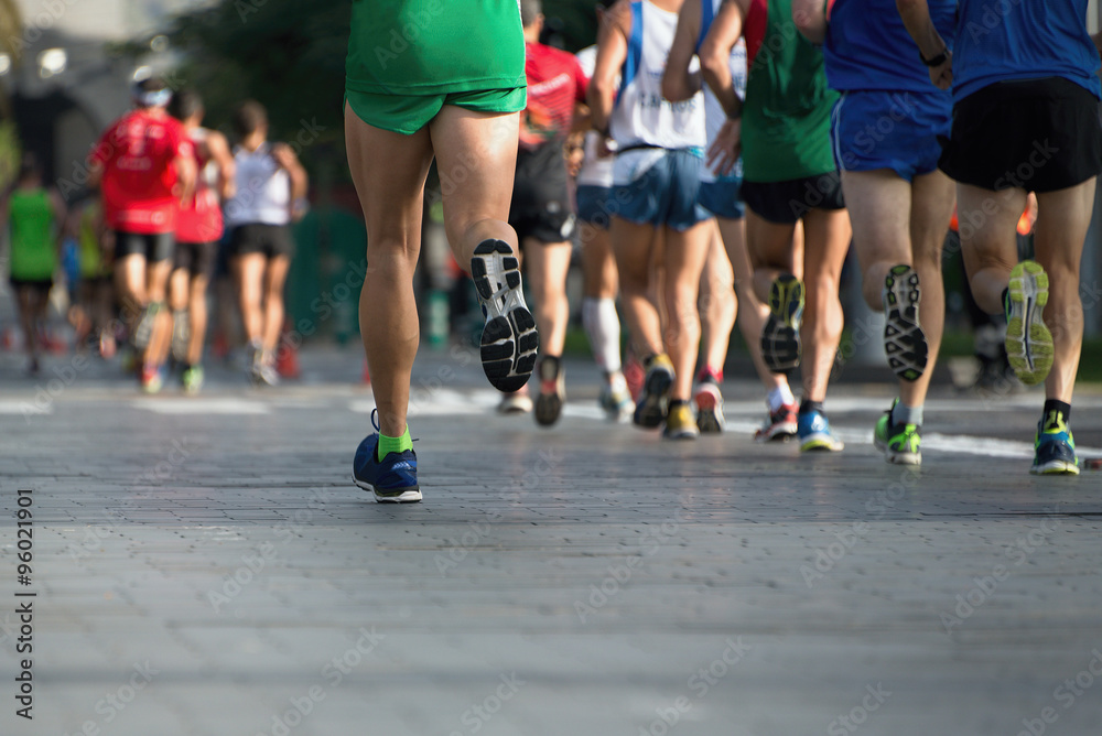 Marathon runners Marathon runners