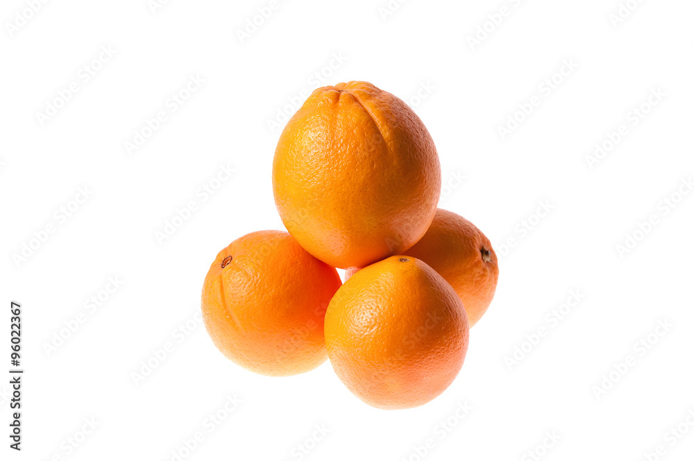 Fresh orange isolated on white background Fresh orange isolated on white background
