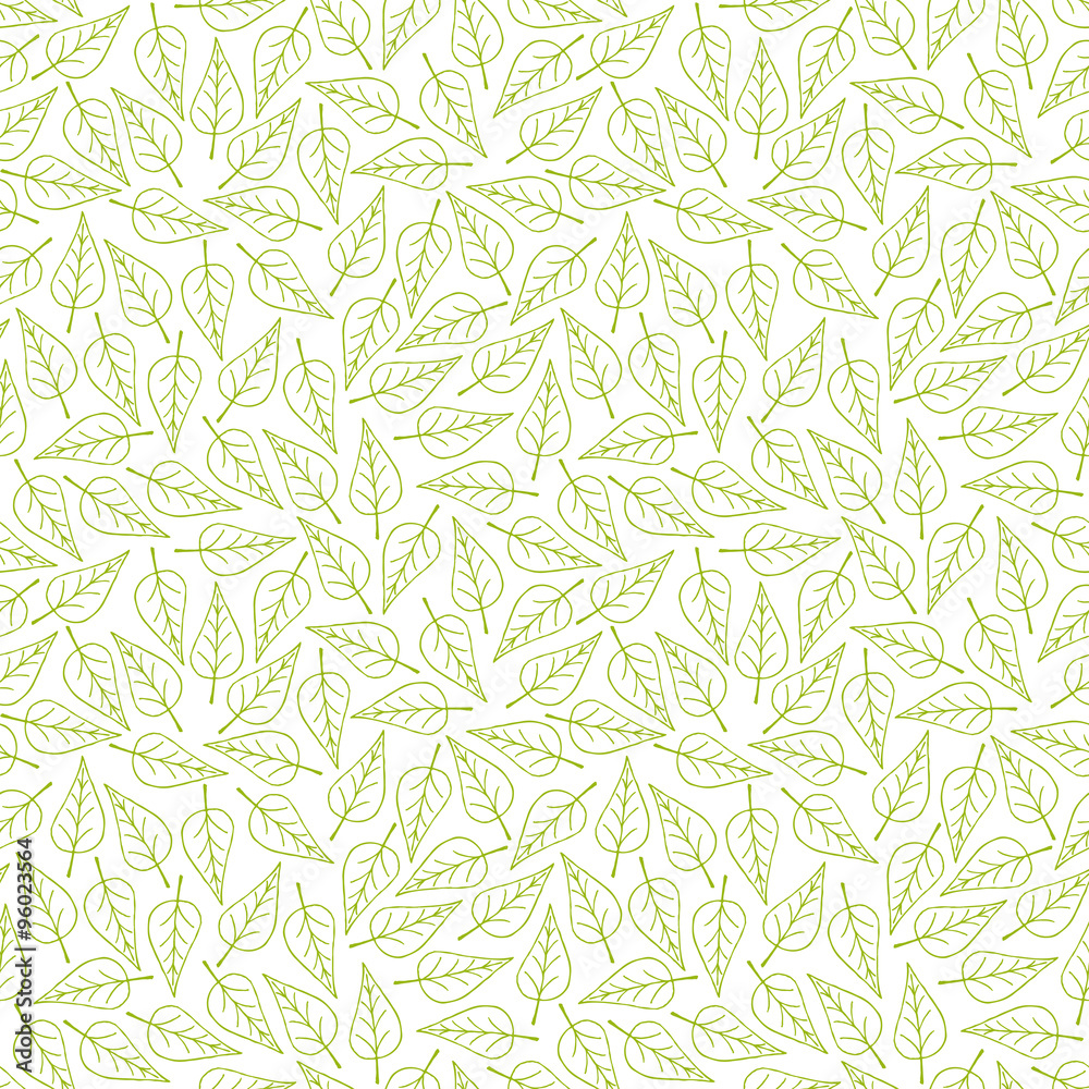 Naklejka premium Seamless pattern leaf texture