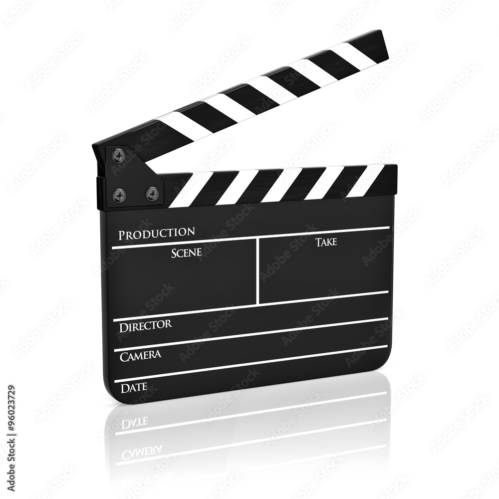 Clapboard isolated