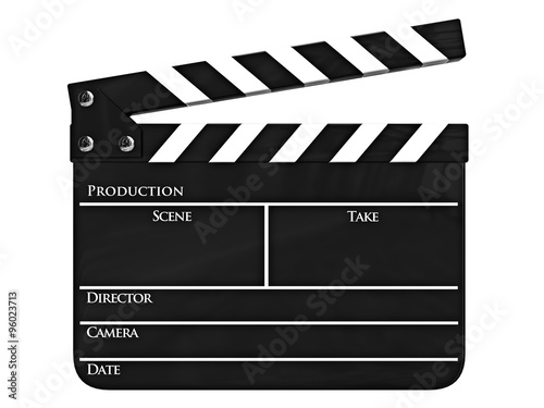 Clapboard isolated photo