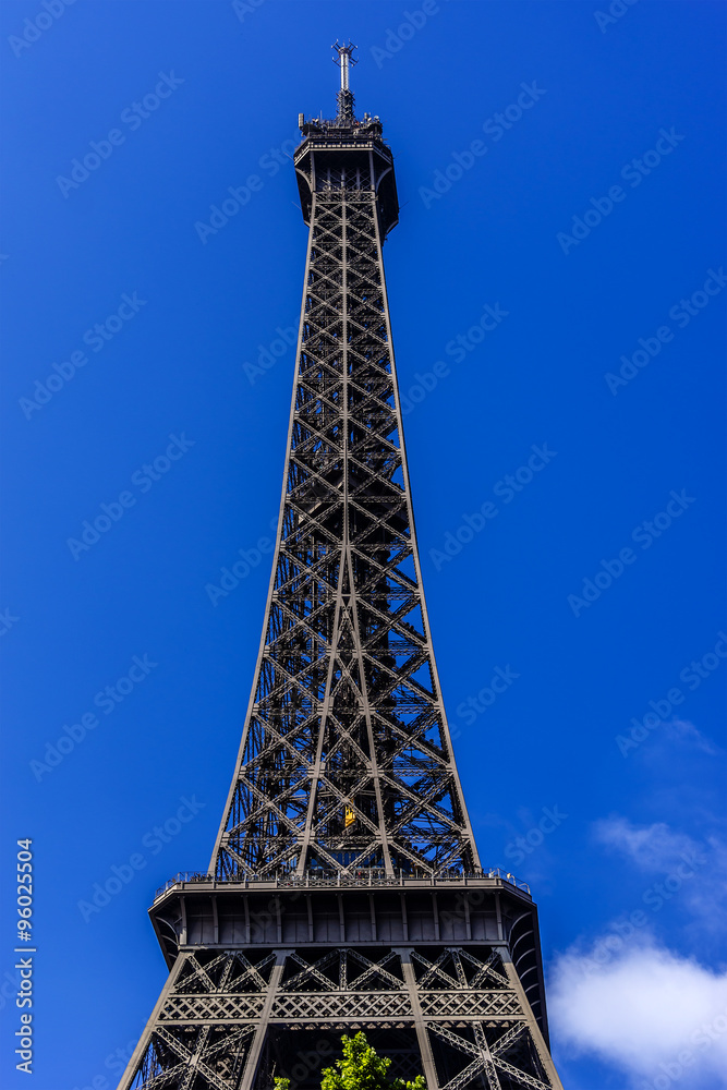 Tour Eiffel (Eiffel Tower) located on Champ de Mars in Paris. Tour Eiffel (Eiffel Tower) located on Champ de Mars in Paris.