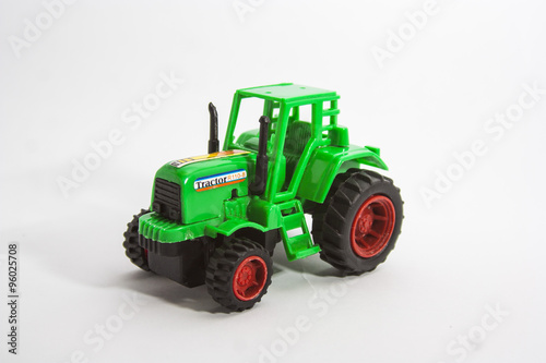 Toy tractor isolate