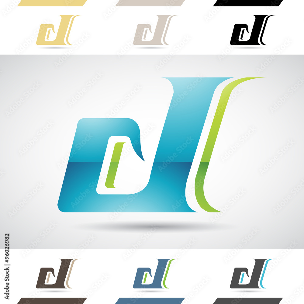 Logo Shapes and Icons of Letter D