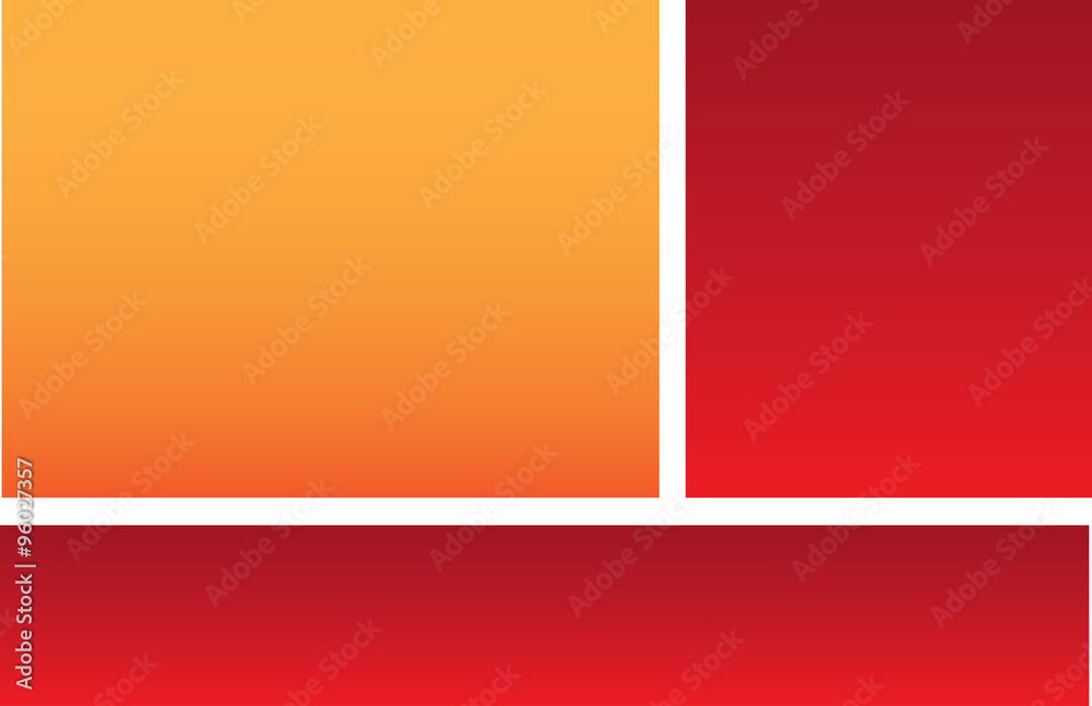 Orange Red Postcard