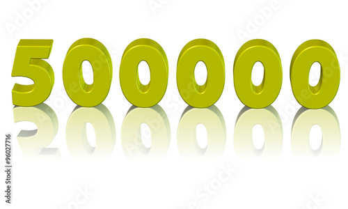 500000, beşyüz bin sayısı