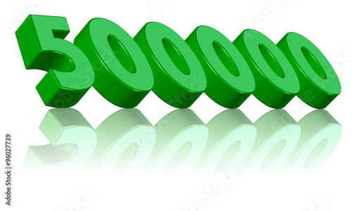 500000, beşyüz bin sayısı