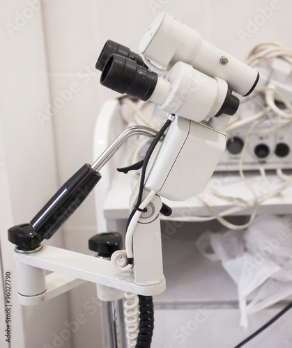 medical microscope in the Cabinet for laboratory diagnostics