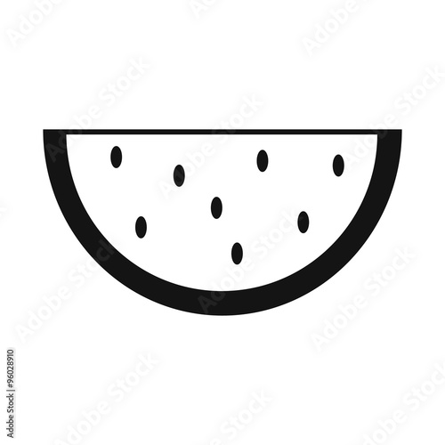 Slice of watermelon simple icon