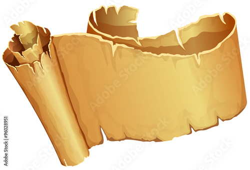 Big golden scroll of parchment 
