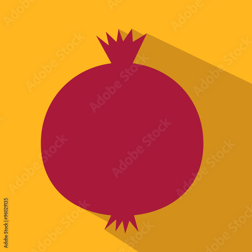 Pomegranate flat icon