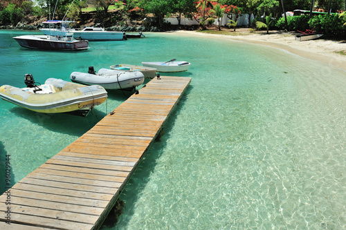 Pier in St joan island photo