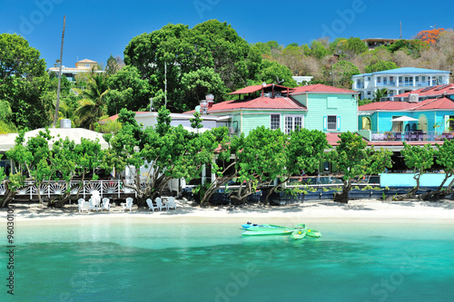 Paradise beach in St joan island photo
