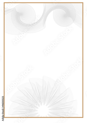 Modern Certificate. Template diplomas, currency. MockUp For Your Design. Vector illustration.