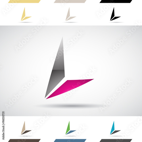 Logo Shapes and Icons of Letter L