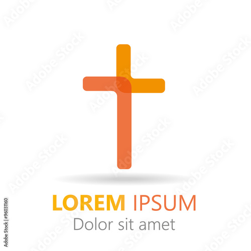Christian cross logo