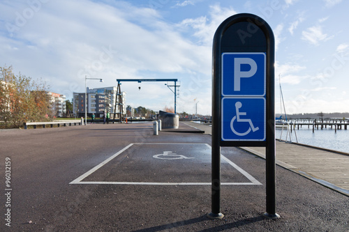 Parking lot for disabled