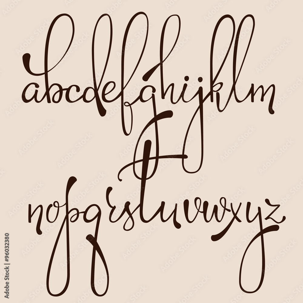 Calligraphy cursive font