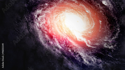 Awesome spiral galaxy many light years far from the Earth. Elements furnished by NASA #96033341