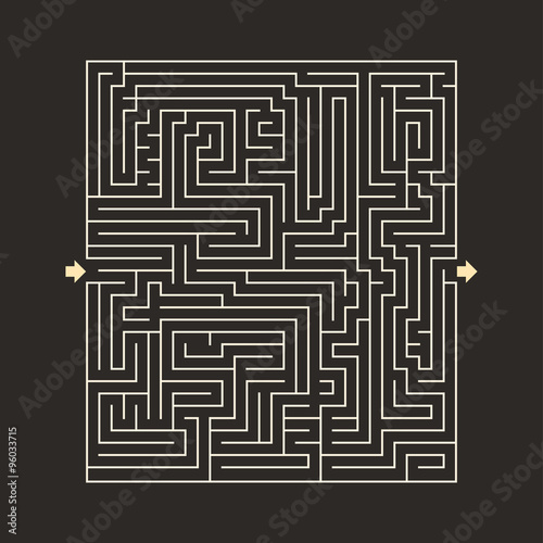 maze HARD design puzzle with specify input and output dark