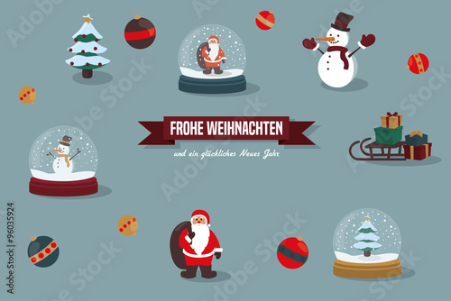 Weihnachtliche Kollektion - Set aus vielen Weihnachtsgrafiken