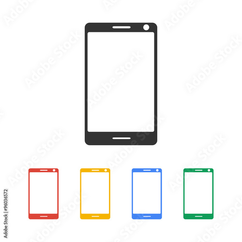 smartphone icon, vector illustration