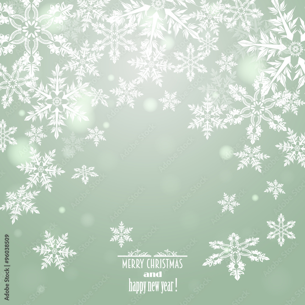 christmas background with snowflakes, vector christmas background with snowflakes, vector