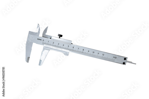 Metal caliper isolated