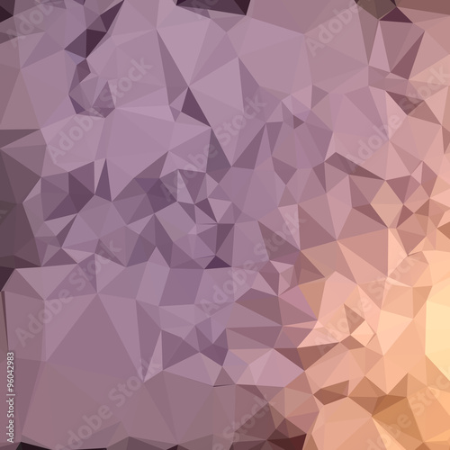 Amethyst Blue Orange Abstract Low Polygon Background