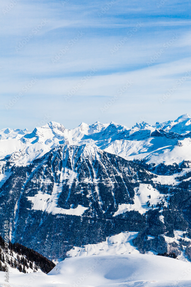 Obraz premium Snow Mountain. Alps Alpine Landscape of Mountain