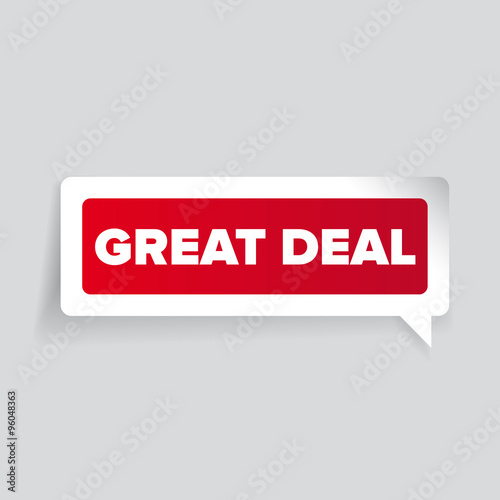 Great deal label vector