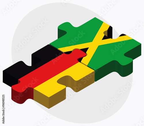 Germany and Jamaica Flags
