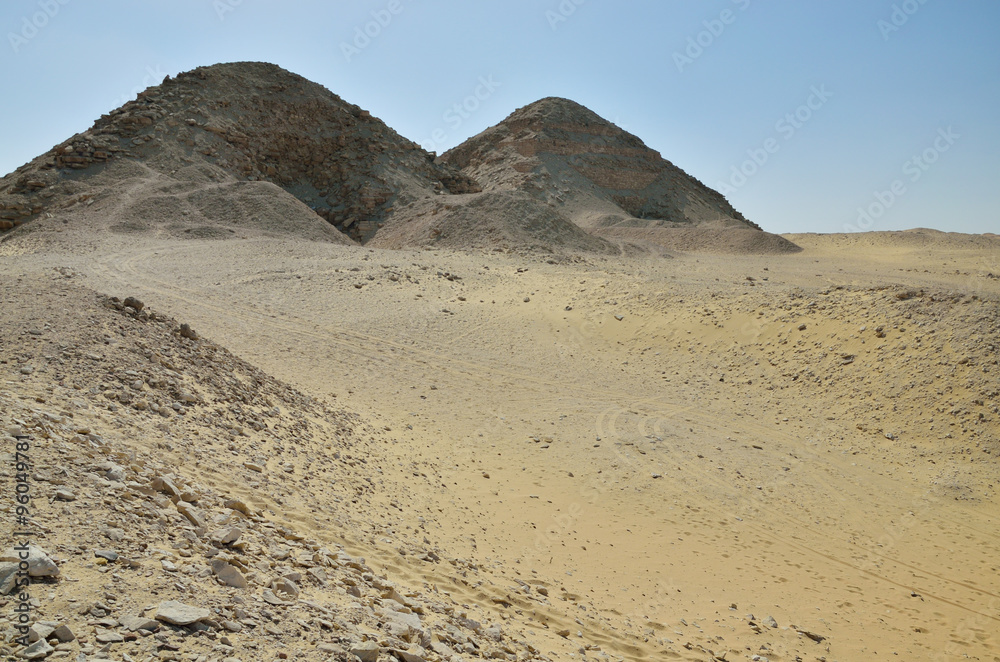 Remains of the Memphis necropolis in Saqqara