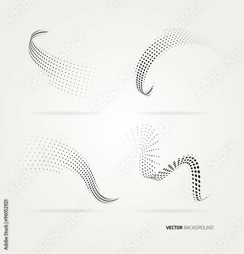 Vector halftone dots.