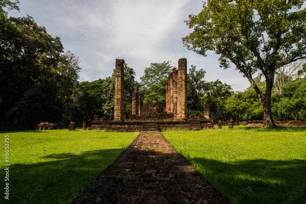 Srisatchanalai historical park in Sukhothai province, Thailand