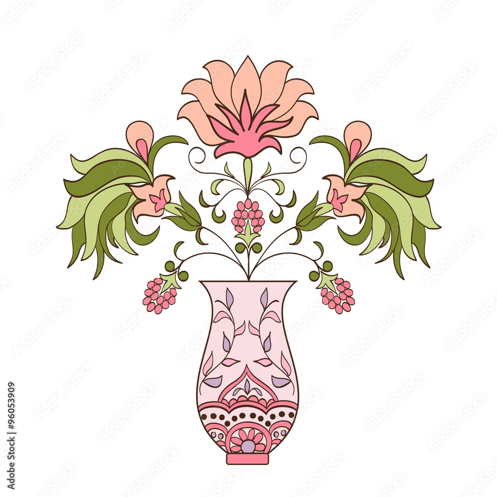 Obraz premium floral bouquet in vase