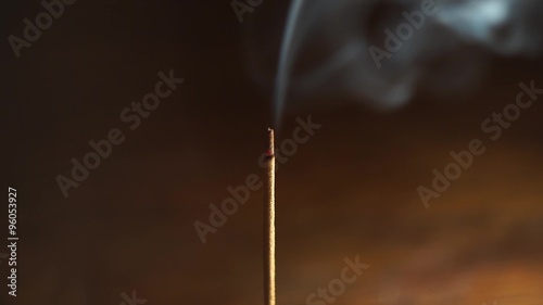 Mediataion incense stick smoking