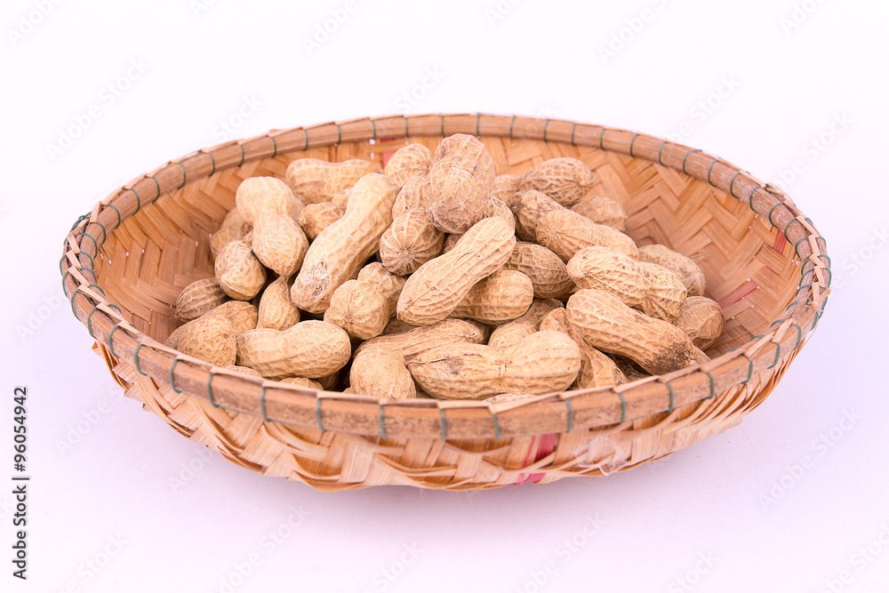 Groundnut on white background Groundnut on white background