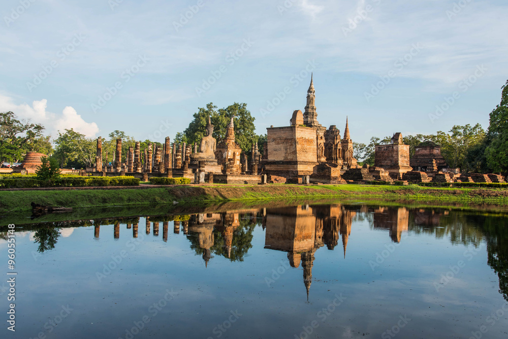 Sukhothai historical park,the old town in Sukhothai province,Thailand