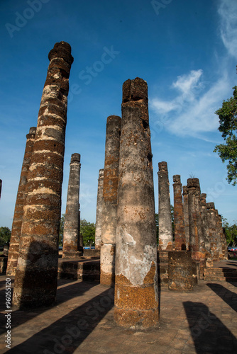 Sukhothai historical park,the old town in Sukhothai province,Tha